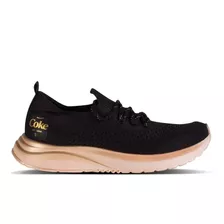 Tenis Feminino Coca Cola X-fly Ibiza Original Preto Dourado