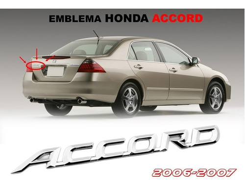  2006 -2007 Emblema Honda Accord Foto 3