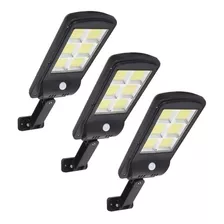 Packx3 Foco Exterior Iluminacion Solar Foco Led Solares 120w