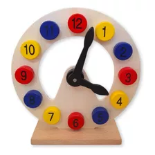 Relógio Divertido Educativo Montessori Colorido