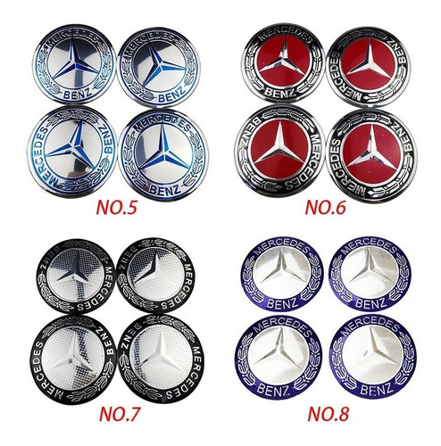 Centros Rin Mercedes-benz Compatible 56 Mm 4 Piezas Foto 3