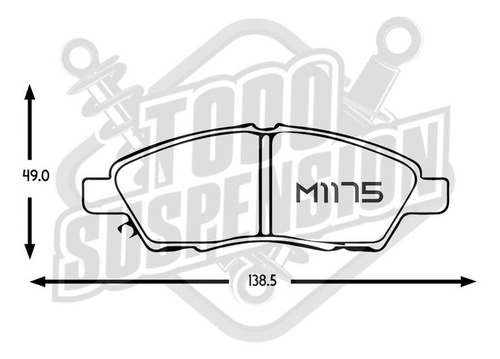 Pastilla De Frenos Delantera Nissan Almera 1.2 2012-2016 Foto 2