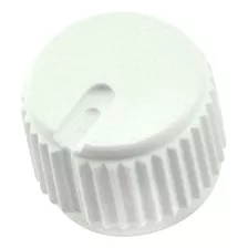 10x Botão Knob Para Ventilador C/ Parafuso - Ad215 - Branco