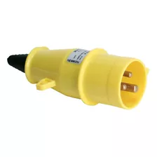 Plugue Industrial Macho Steck Amarelo 2p+t 16a 130v Ip44