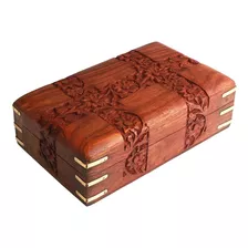 Store Indya Fine Polished Wooden Keepsake Jewelry Box (8 5).