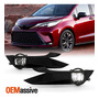 [3pcs]for 11-15 Toyota Sienna Matte Black Front Bumper S Zzf