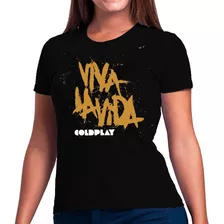 Camiseta Blusa Feminina Banda Coldplay Viva La Vida Or Death