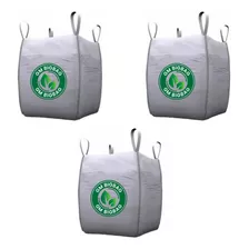 3 Big Bags Ensacar Entulho Reciclagem 120x90x90 Até 1000 Kl