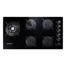 Cooktop Brastemp 5 Bocas Gás Automático Brbdt85aeuna Bivolt Cor Preto 110v/220v