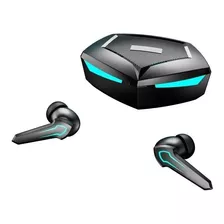 Auriculares In-ear Gamer Inalámbricos True Wireless Headphone Tws P30 Negro Con Luz Led