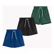 Shorts Hombre Traje De Baño Malla Suspensor Pack X3