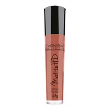 Batom Líquido Hd Super Matte Cor Nude Facinatus 4,5g