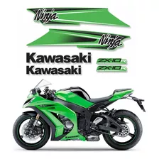 Kit Adesivos Compatível Ninja Zx-10r Abs 2011 Verde F987