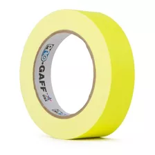 Fita Gaffer Tape Pro Gaff Amarelo Fluorescente 25mm X 25 Mts