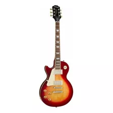 Guitarra Eléctrica Para Zurdo EpiPhone Inspired By Gibson Les Paul Standard 50s De Caoba Heritage Cherry Sunburst Brillante Con Diapasón De Laurel Indio