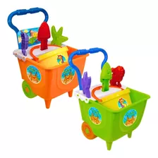 Conjunto De Praia Com Acessórios Carrinho Infantil Crianças