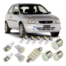 Kit Lampadas Led Corsa Hatch Wind Sedan 95 Até 2004 + Paine