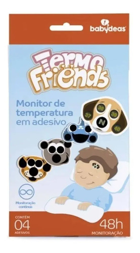 Adesivo Monitor De Temperatura Termo Friends Babydeas 4und Colorido Termo Friends