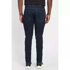 Calça Jeans Slim Especial Moletom Azul Escuro