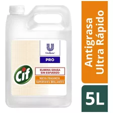 Limpiador Cif Antigrasa Biodegradable Profesional X 5 Lts