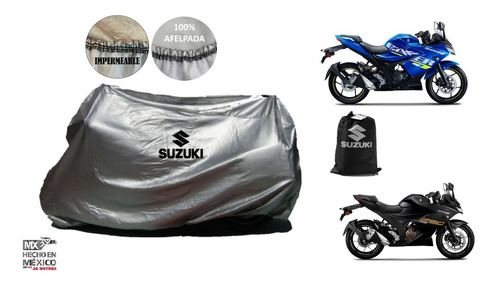 Funda Afelpada 100%impermeable Moto Suzuki Gixxer 150/250 Foto 2