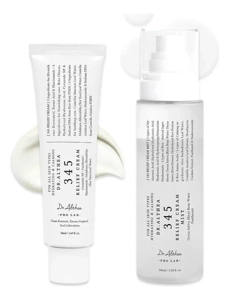 345 Relief Cream & Mist Duo | Relajante Recuperación E Hidra