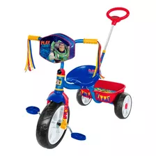 Triciclo Apache Para Niño Buzz Light Cajuela Barra Empuje