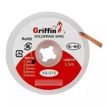 Malha Dessoldadora Griffin Xx015 3,0mm 1,5m Pavio Tira Solda