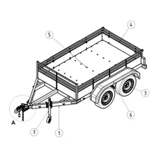 Projeto Construir Carretinha Reboque Trucada 2 Eixos Top