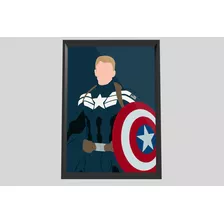 Quadro Marvel - Capitão América Em A3