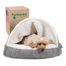 Furhaven 26 Cama Redonda De Espuma Viscoelástica Para Perro