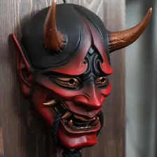 Máscara De Halloween Budismo Festa De Rpg Noh Devil Hannya