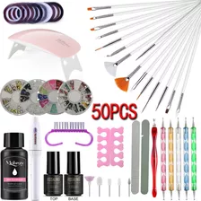 50 Unidades, Secador De Uñas, Set De Manicura, 6 W, Lámpara