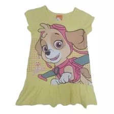 Vestido Infantil Com Estampa Frontal Skye Patrulha Canina