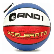 And1 29.5 Xcelerate Balón De Baloncesto Desinflado (r,w,b) Color Rojo/blanco/azul