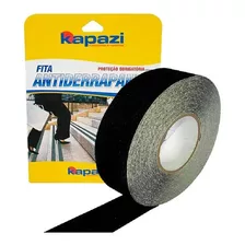 Fita Antiderrapante Preta 50mm 20m Lixa Piso Kapazi Cor Preto