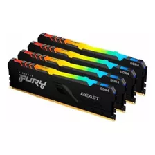 Memória Kingston Fury Beast, 128gb(4x32gb), 2666mhz, Ddr4