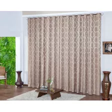 Cortina Jacquard 4 Metros X 2,75 Para Sala Quarto Escritorio