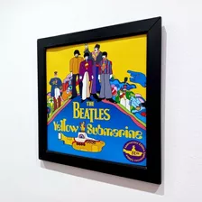 Quadro The Beatles Yellow Submarine Capa Do Disco Lp E Cd K7