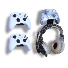 Base 3 Controles Y Audifonos Xbox Ps Switch Series Universal