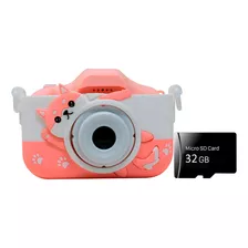 Camara Digital Kids Necnon Ncd-kids2 8mp Gato + Micro Sd