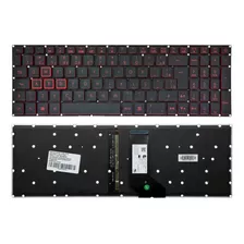 Teclado Para Notebook Gamer Acer Nitro 5 An515-52-52bw Abnt2