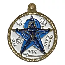 Dije - Pentagrama Tetragramaton Medalla Estrella Wicca