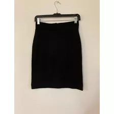 Mini Falda Elásticada Marca H&m Talla 36 Negro Usado