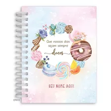 Agenda Confeiteira Com Financeiro Personalizada - Aquarela