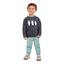 Conjunto Milon Infantil Masculino Moletom Felp Inverno 4 6 8