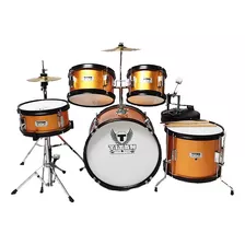 Bateria Titan Junior 5 Pzas Naranja Metalico