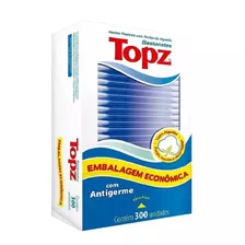 Topz Hastes Bastonetes Flexível Econômica 100% Algodão 300un