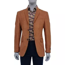 Saco Casual Suede Corte Regular Blazer Hombre Envío Gratis