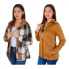 Chamarra Chaqueta Abrigo Mujer Invierno Moda Casual 0003